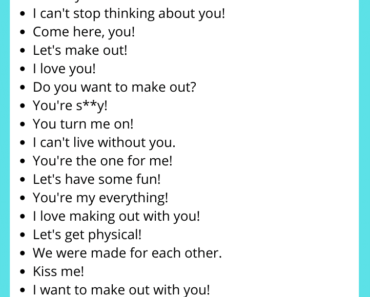 Funny Ways to Say Let’s Make Out