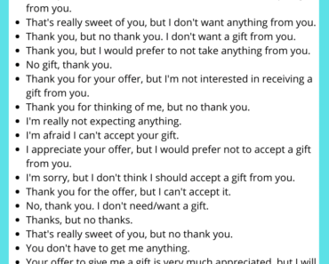 Funny Ways to Say No Gift Please