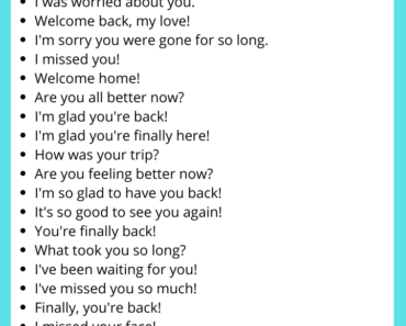 Funny Ways to Say Welcome Back