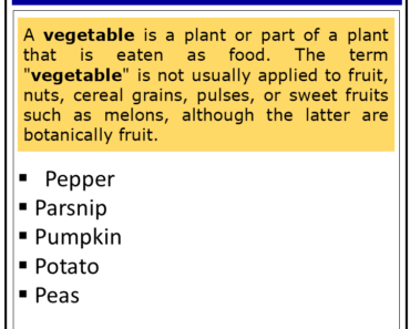 List of Vegetables With P