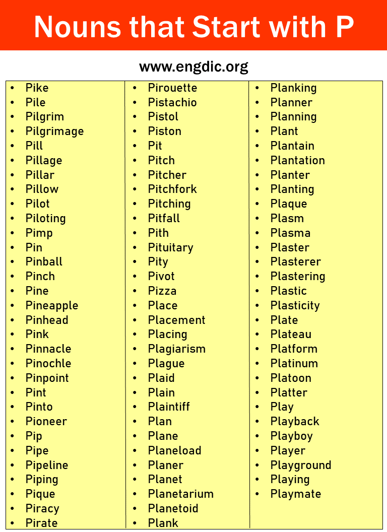 nouns that start with p picture 5