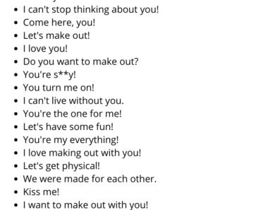 20 Other Ways to Say Let’s Make Out