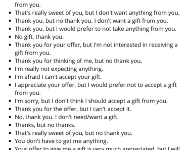 20 Other Ways to Say No Gift Please