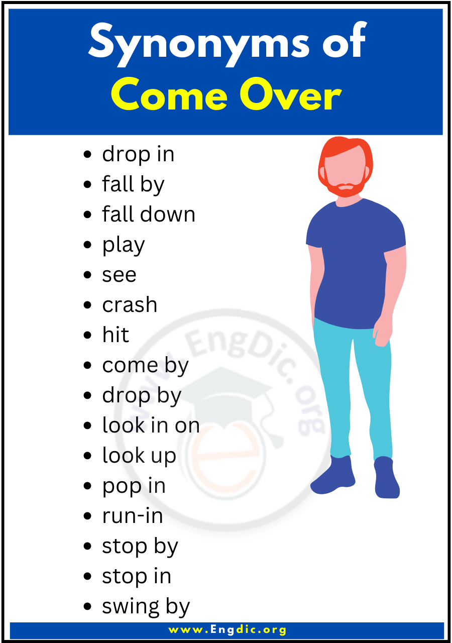 Synonyms of come over