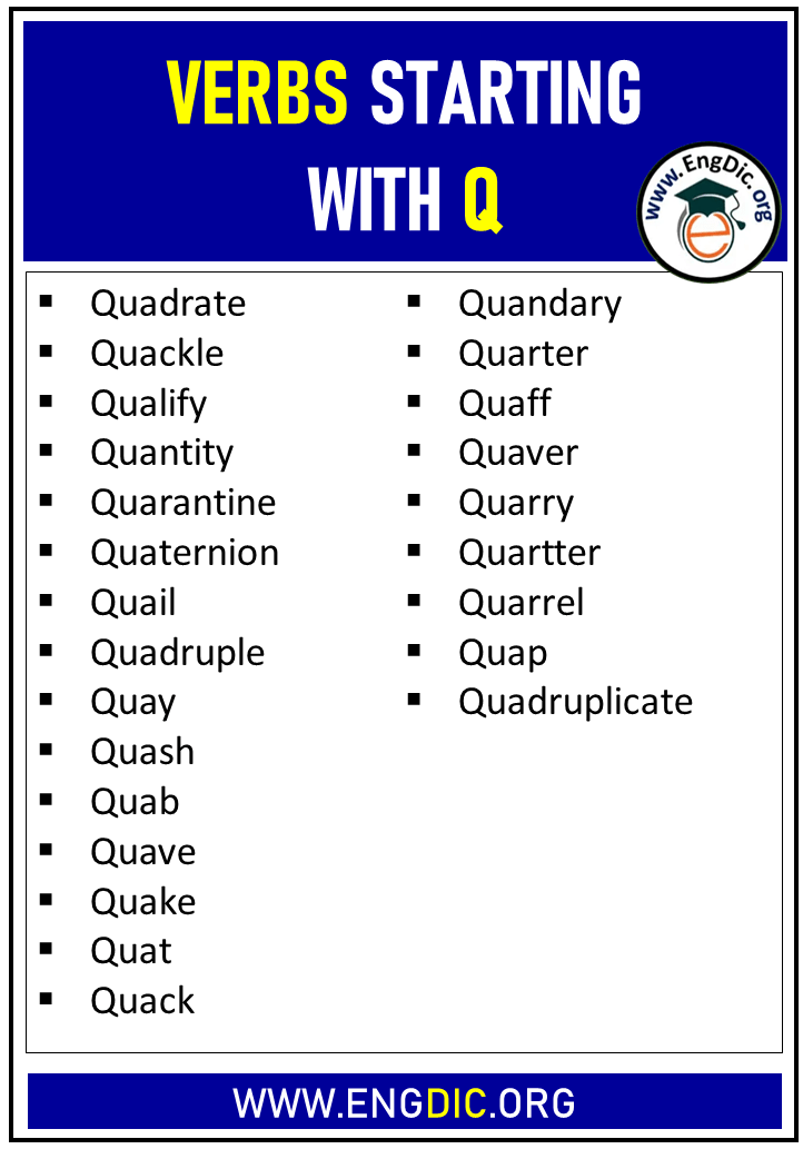 verbs starting with q