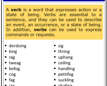200+ Verbs that End with G (Complete List)