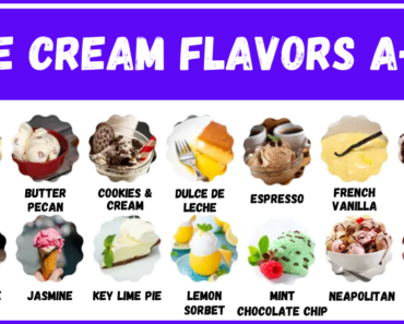 Ice Cream Flavors Beginning With A To Z