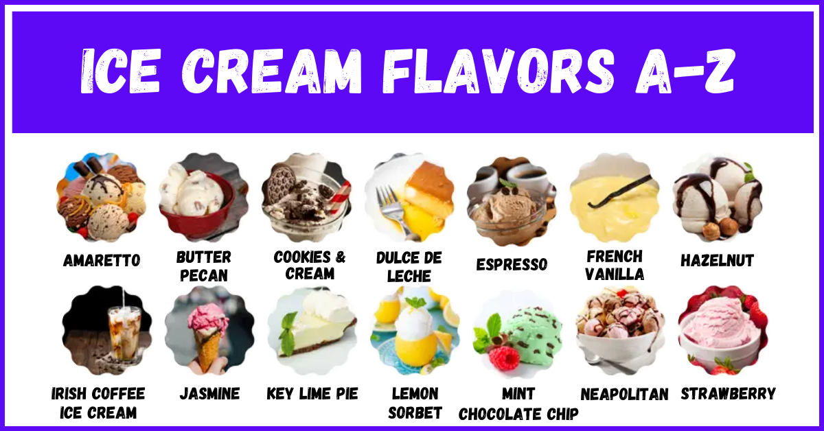 Ice Cream Flavors A Z
