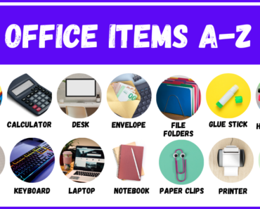 A To Z List Of Office Items, Office Supplies, Cool Desk items