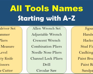 A To Z Tools Name List (All Tools Starting With A to Z)