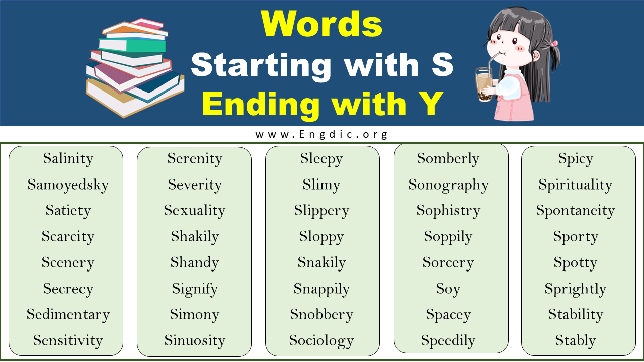 Words That Start With S And End With Y