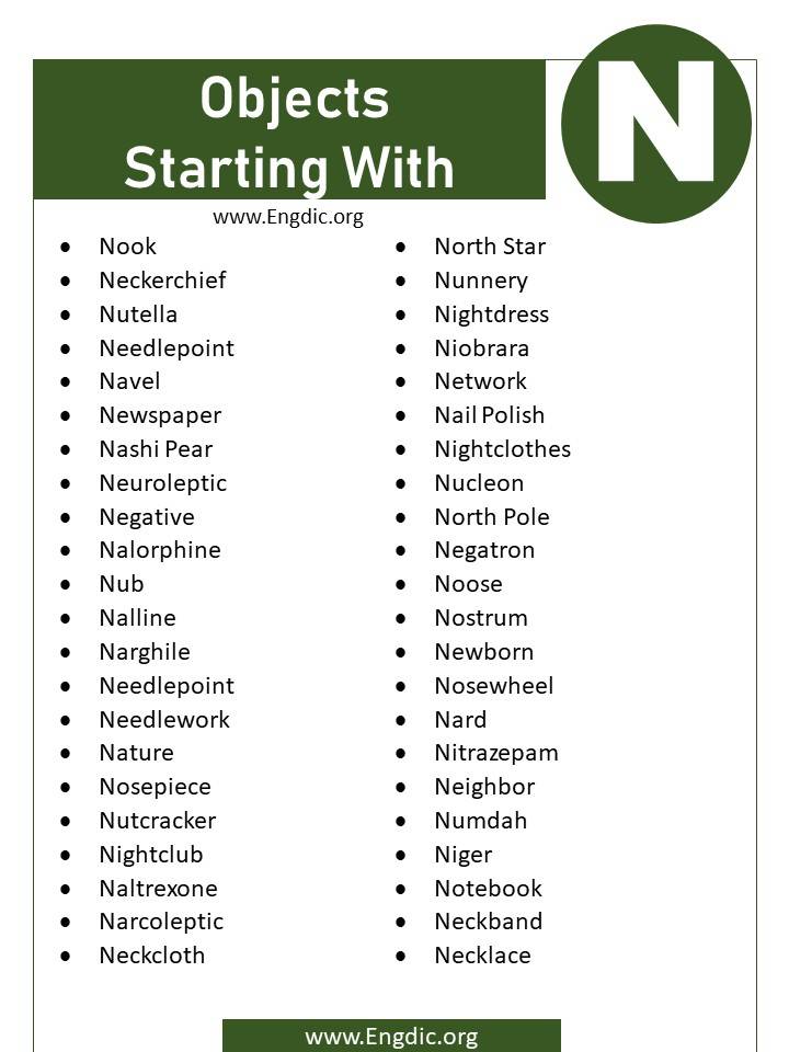 objects starting with n