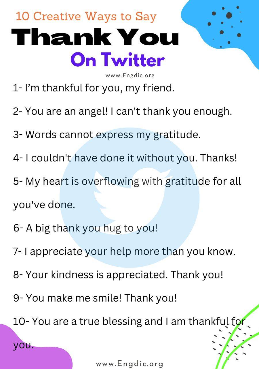 120+ Creative Ways To Say Thank You On Social Media – EngDic