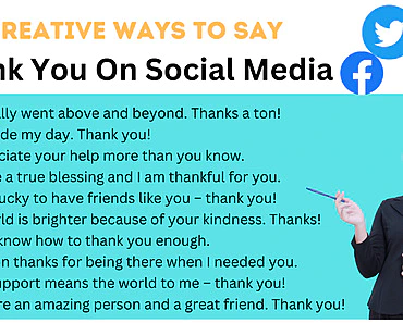 120+ Creative Ways To Say Thank You On Social Media