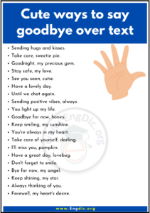 220+ Other Ways to say Goodbye