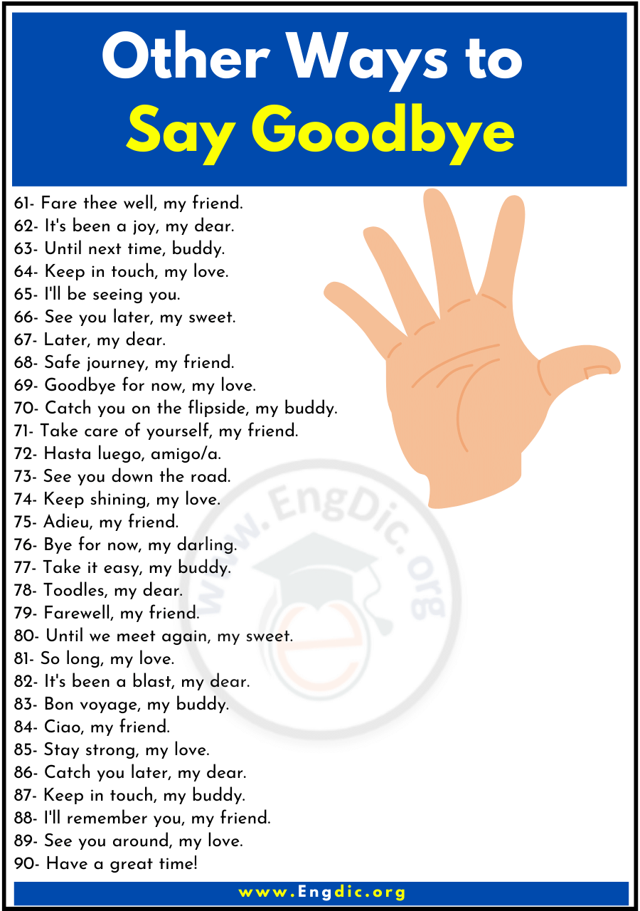 Other Ways to Say Goodbye 3