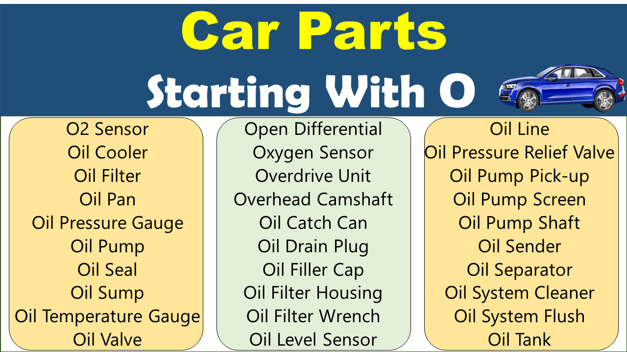 a car start with o