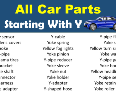 100+ Car Parts That Start With Y