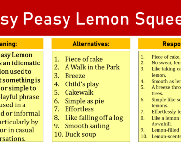 Easy Peasy Lemon Squeezy: Meaning, Alternatives, & Opposites