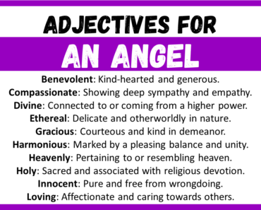 20+ Best Words to Describe An angel, Adjectives for An Angel