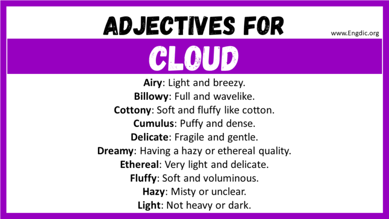 how to describe clouds in creative writing