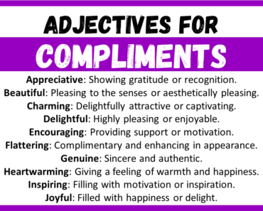 20+ Best Words to Describe Compliments, Adjectives for Compliments