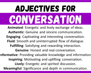 20+ Best Words to Describe Conversation, Adjectives for Conversation