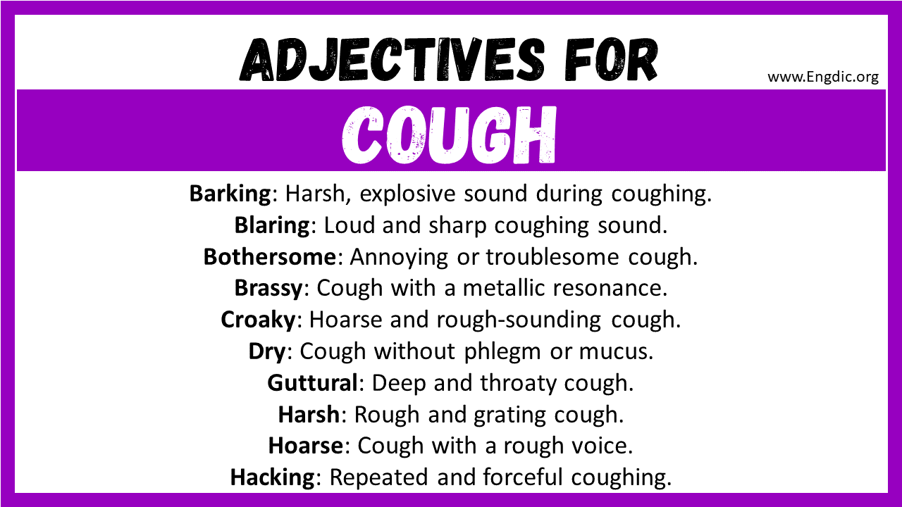 Adjectives for Cough