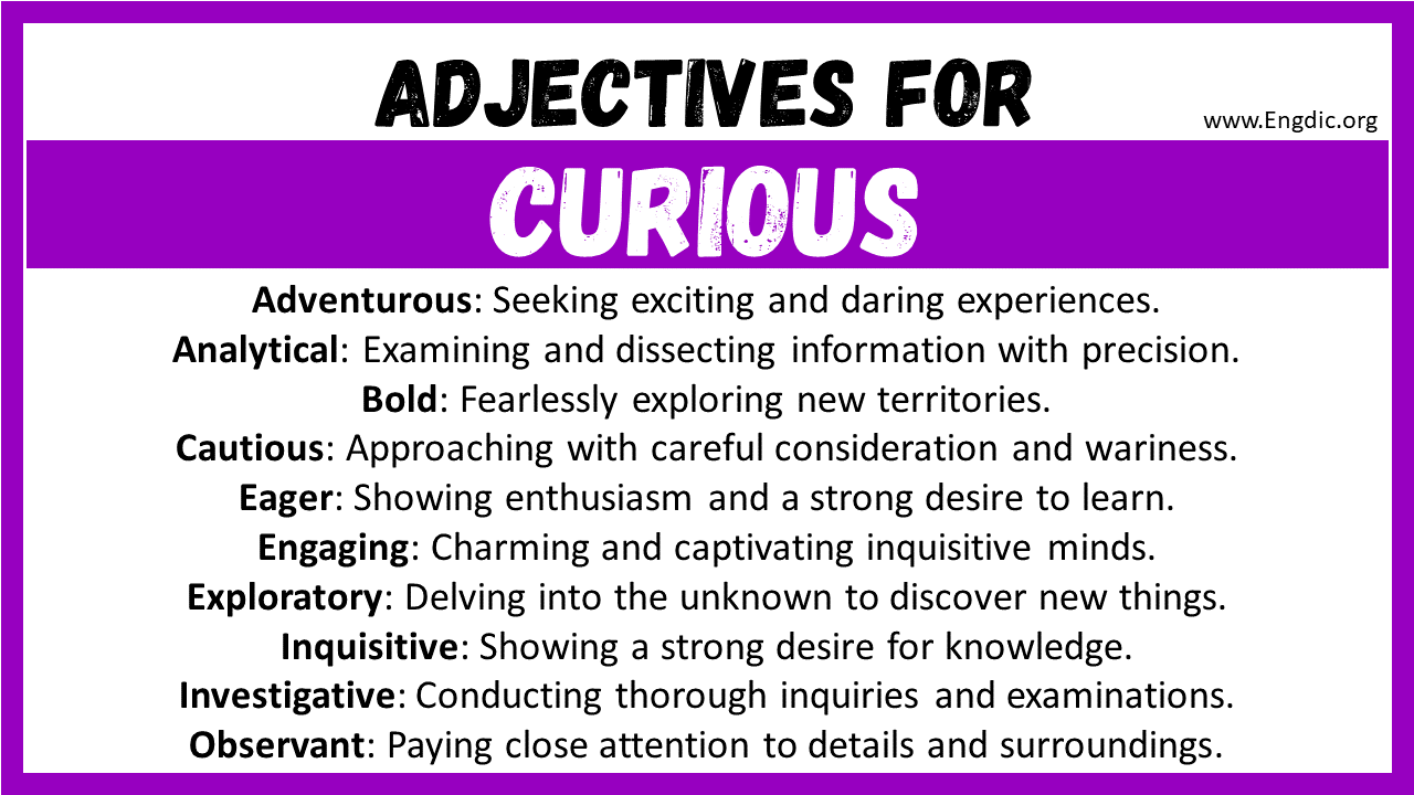 Adjectives for Curious