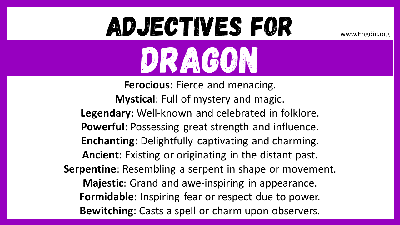 Adjectives for Dragon