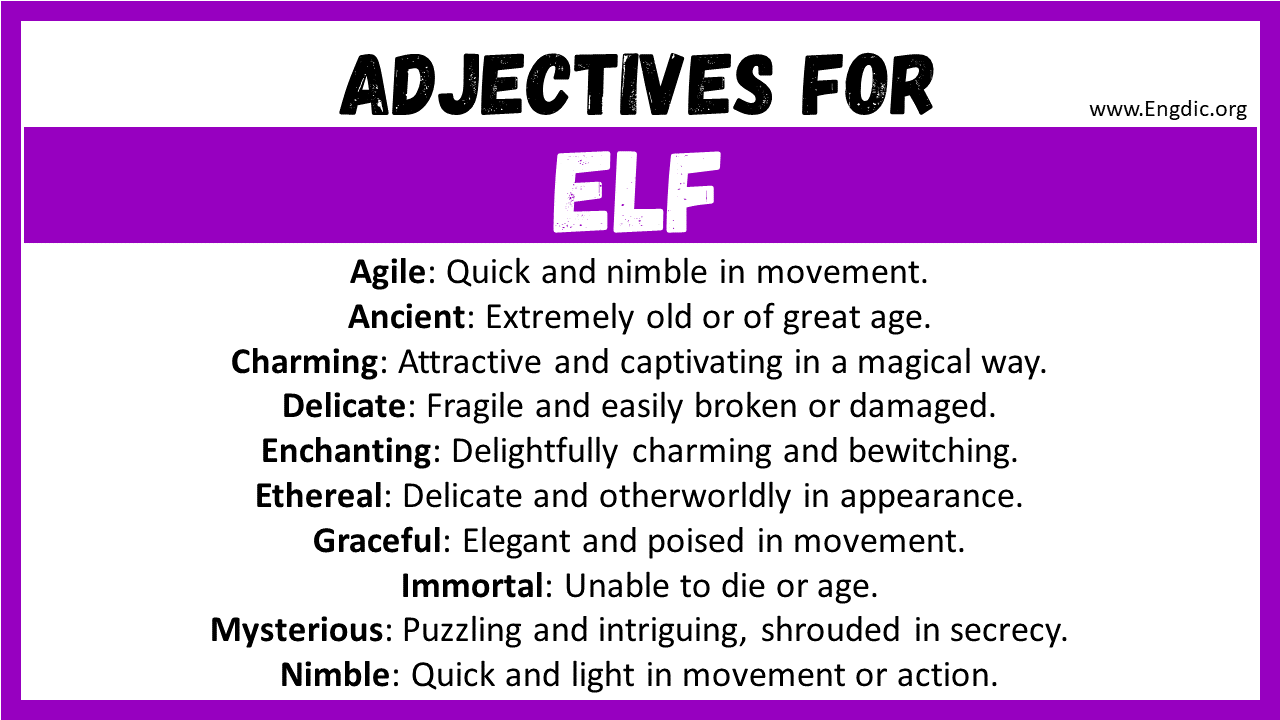 Adjectives for Elf