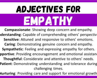 20+ Best Words to Describe Empathy, Adjectives for Empathy