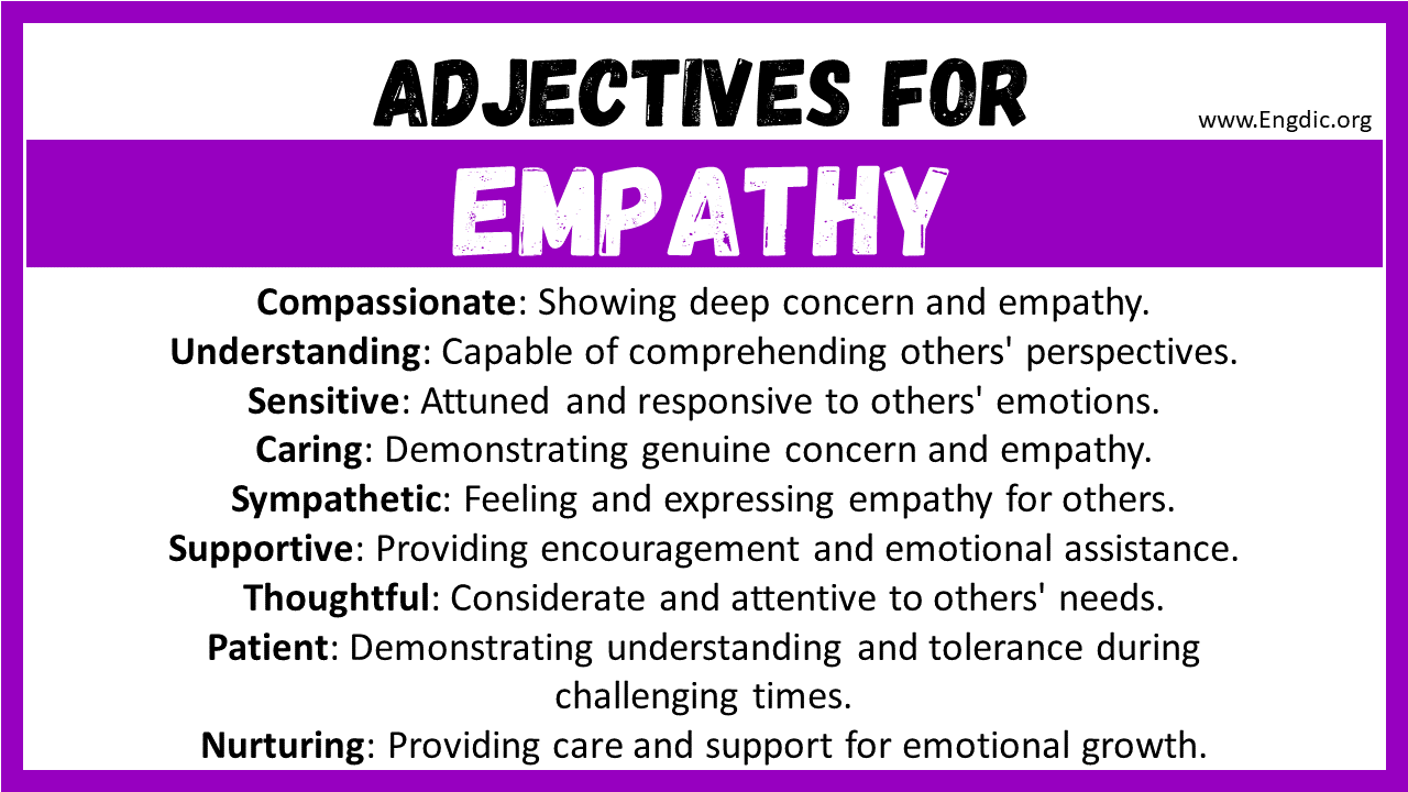 Adjectives for Empathy
