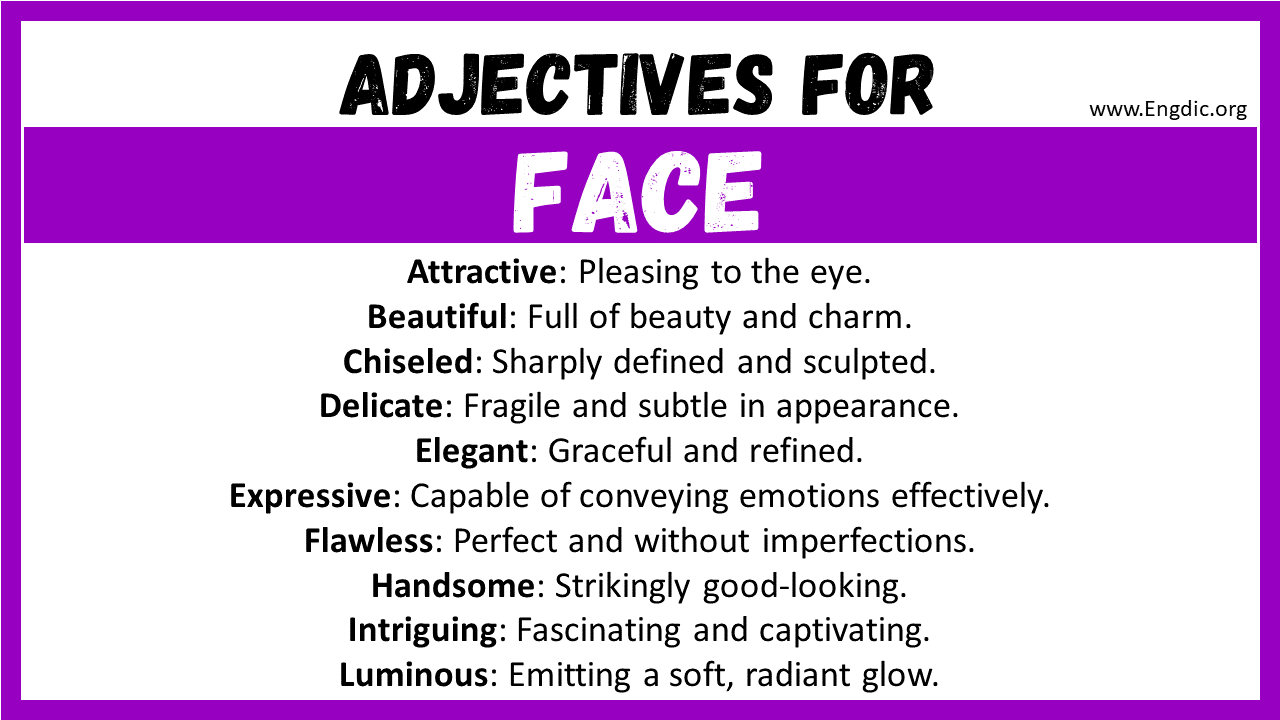Adjectives for Face