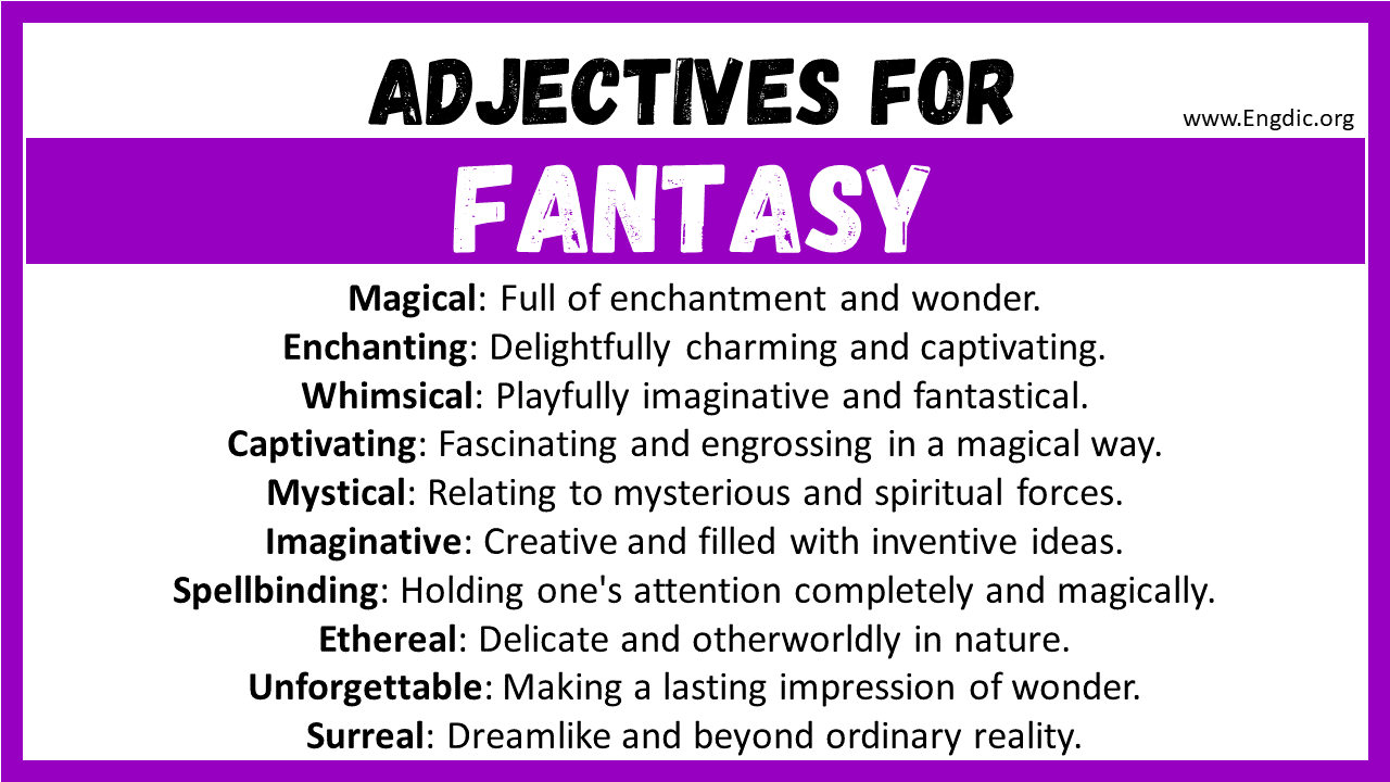 Adjectives for Fantasy