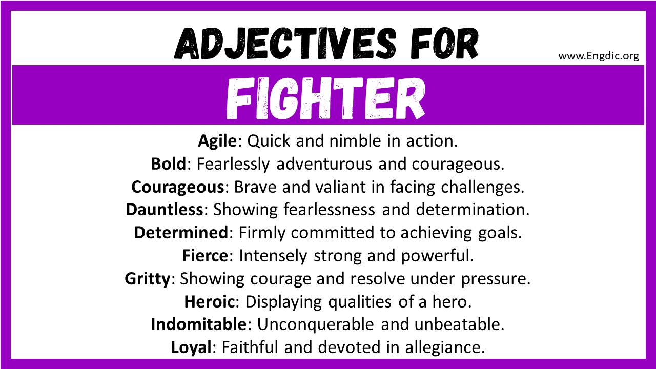 Adjectives for Fighter