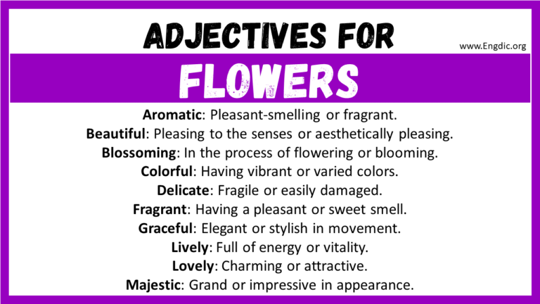 how do you describe flowers in creative writing