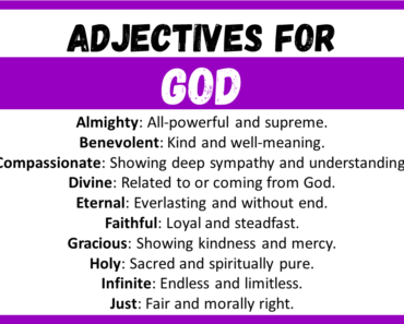 20+ Best Words to Describe God, Adjectives for God
