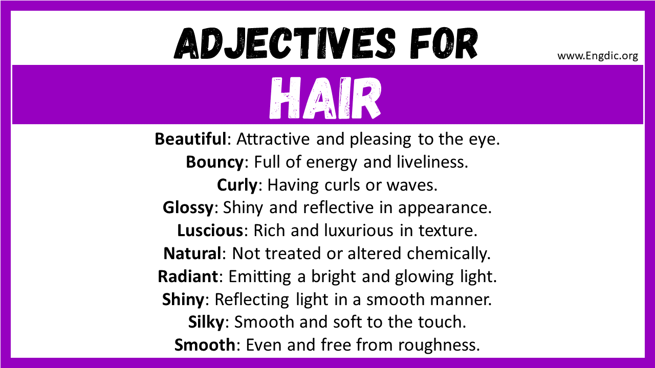 Adjectives for Hair