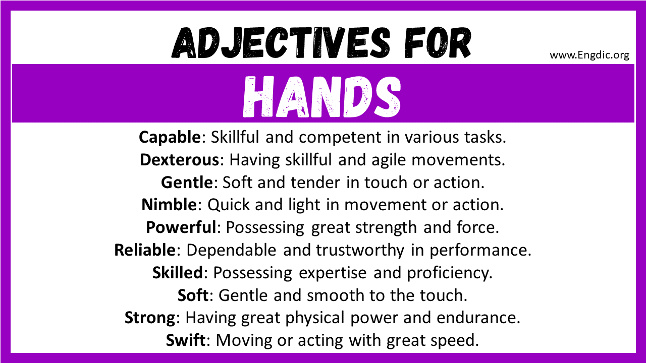 Adjectives for Hands