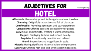 describing a hotel room creative writing