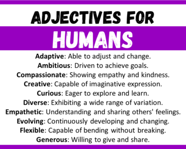 20+ Best Words to Describe Humans, Adjectives for Humans