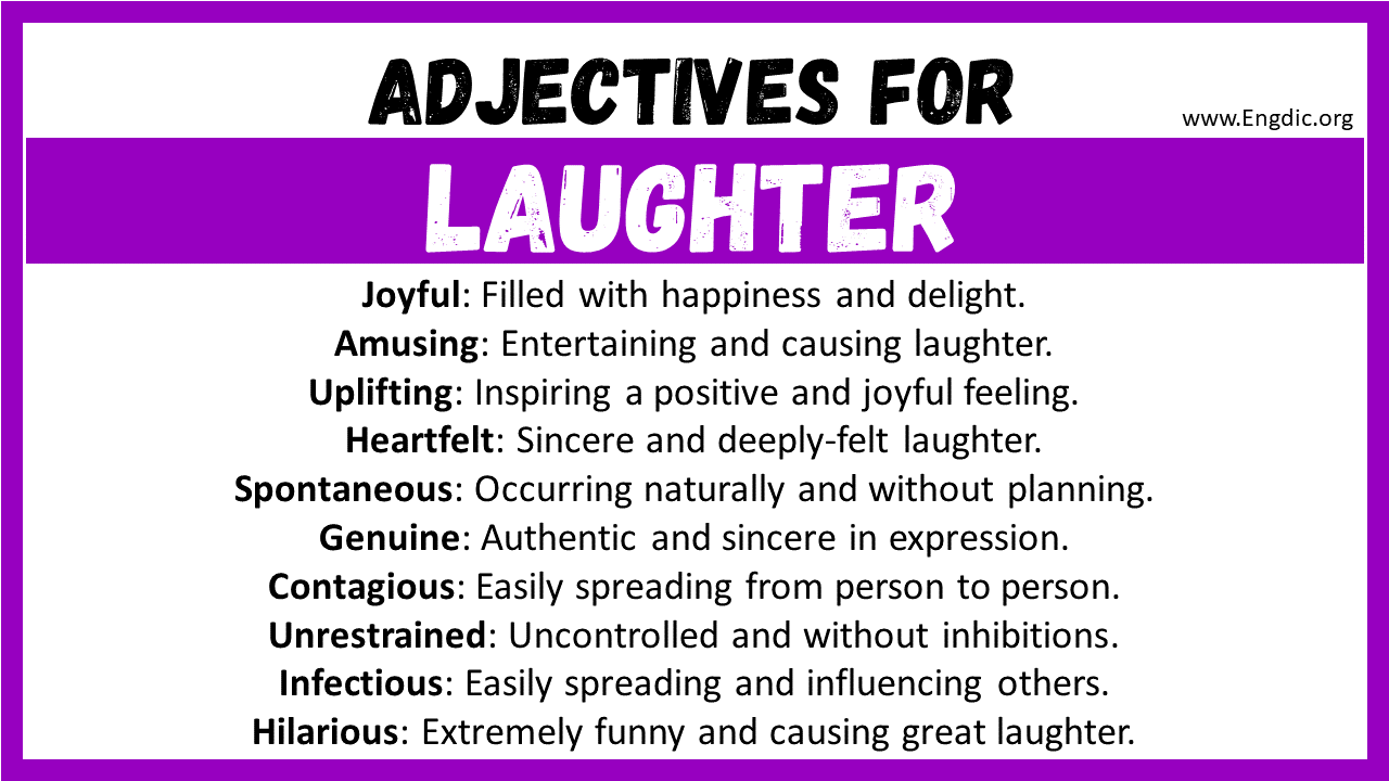 Adjectives for Laughter