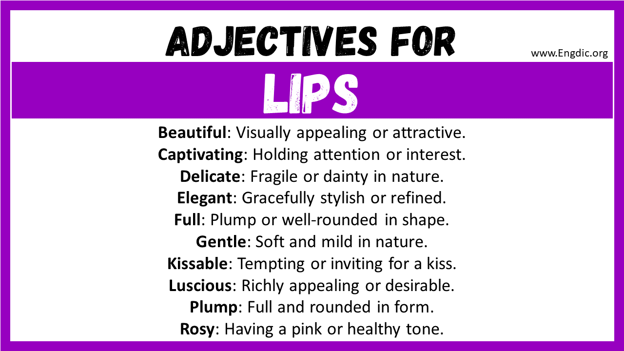 Adjectives for Lips