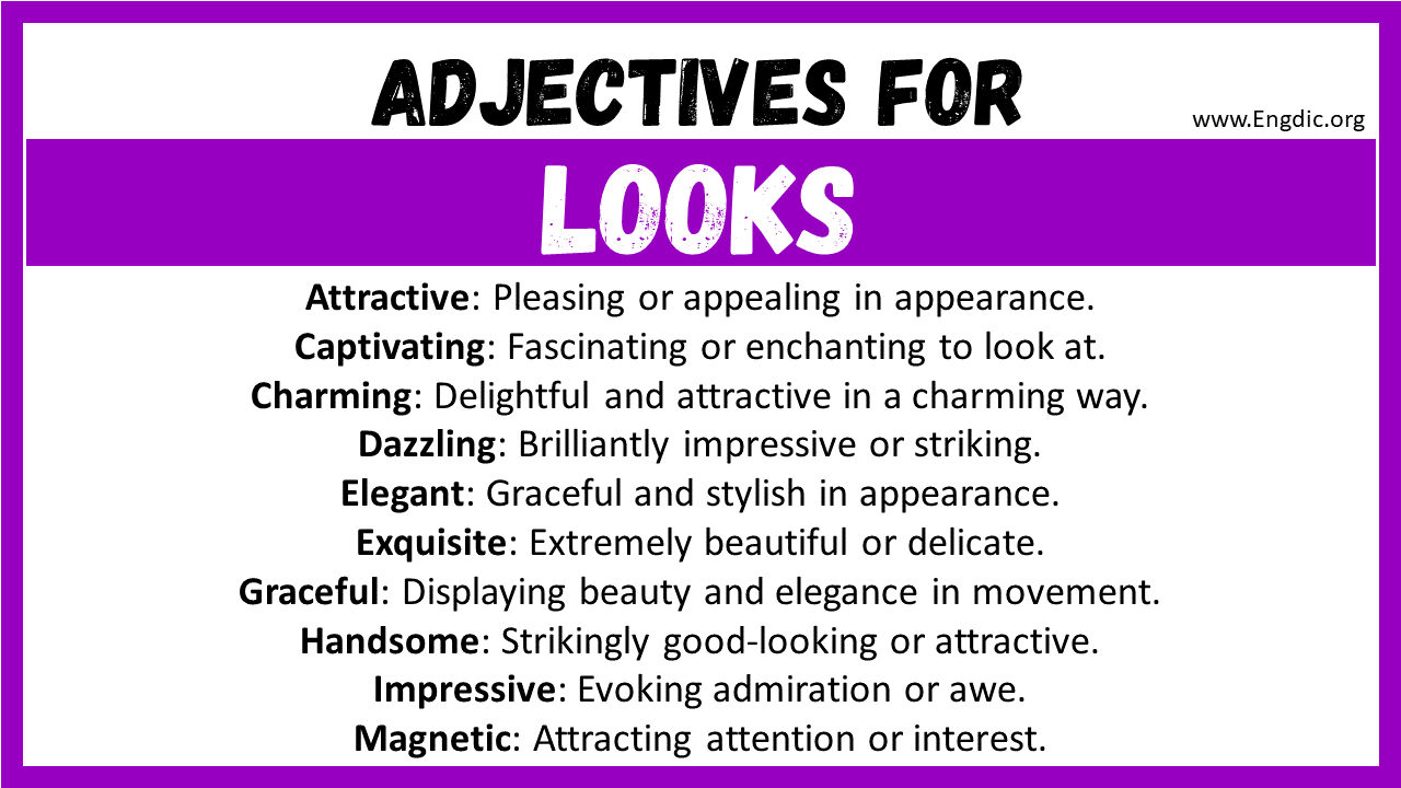 Adjectives for Looks