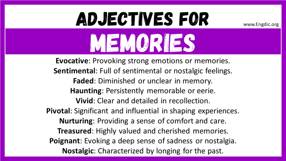 how to describe memories in creative writing