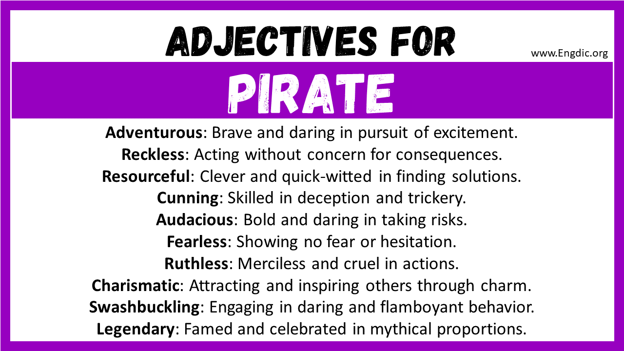 Adjectives for Pirate