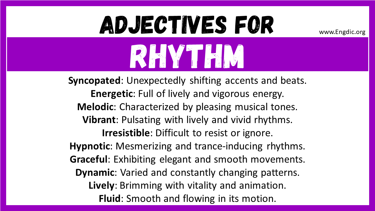 Adjectives for Rhythm
