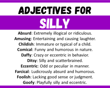 20+ Best Words to Describe Silly, Adjectives for Silly
