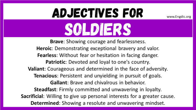 how to describe soldiers creative writing